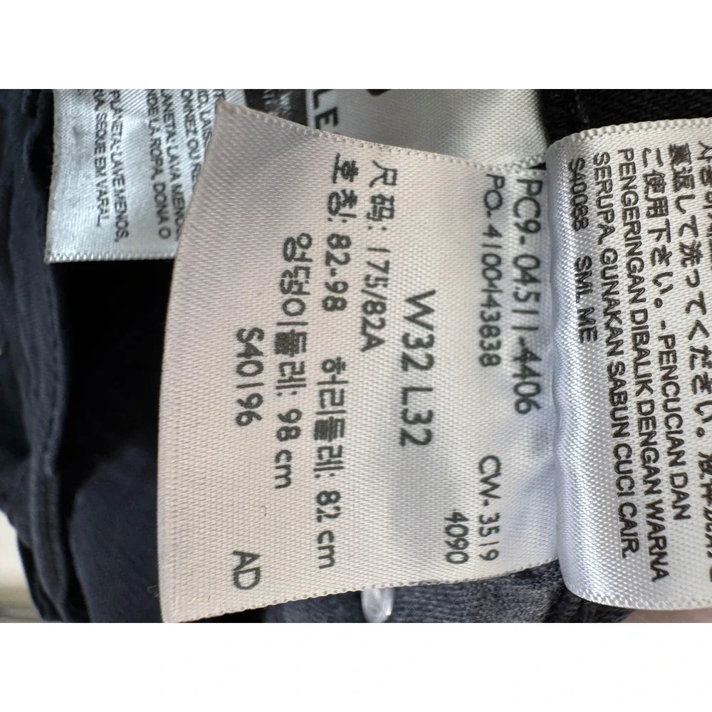 Levis 511 Slim Fit Black Jeans Mens 32x32 WaterLess Denim 04511-4406